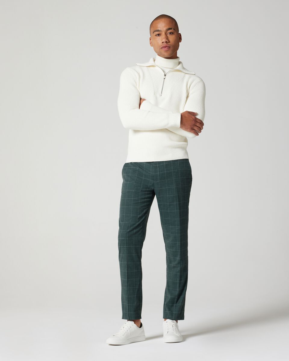 Long Sleeve Chunky Zip Through Knit